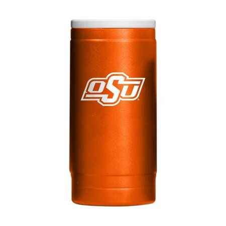 LOGO BRANDS Oklahoma State Flipside Powder Coat Slim Can Coolie 193-S12PC-34